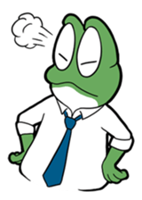 Mr. Green in boiling water sticker #7764805