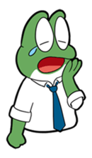 Mr. Green in boiling water sticker #7764806