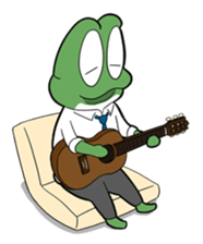 Mr. Green in boiling water sticker #7764810