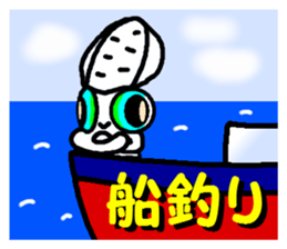 Squid fishing No.2 sticker #7765623