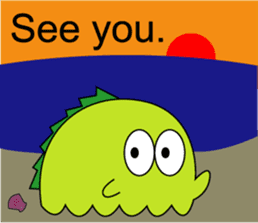 A little monster, KAWAGON sticker #7766474