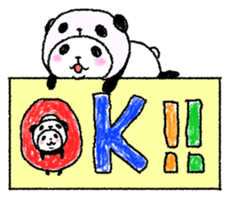 Panda in panda 7 sticker #7766775