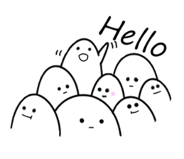 I am a grain of rice. (English) sticker #7767468