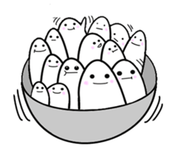 I am a grain of rice. (English) sticker #7767469