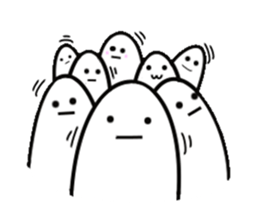 I am a grain of rice. (English) sticker #7767474