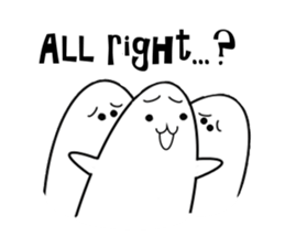 I am a grain of rice. (English) sticker #7767477