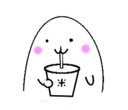 I am a grain of rice. (English) sticker #7767506