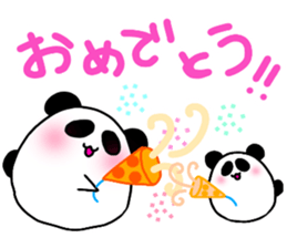 two pandas sticker #7768675