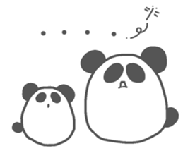 two pandas sticker #7768693