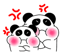 two pandas sticker #7768698