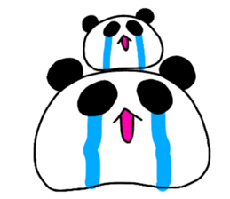 two pandas sticker #7768699