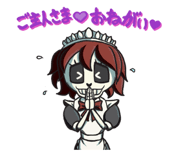 Skeleton Butler & skeleton maid sticker #7768719