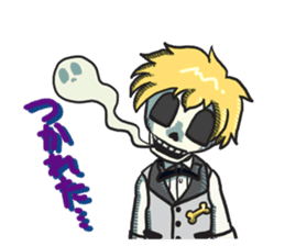 Skeleton Butler & skeleton maid sticker #7768727