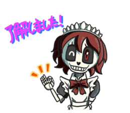 Skeleton Butler & skeleton maid sticker #7768742