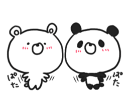 bear & panda sticker #7769229