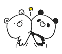 bear & panda sticker #7769233