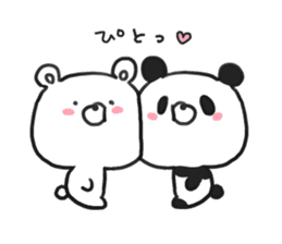 bear & panda sticker #7769234