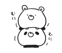 bear & panda sticker #7769238
