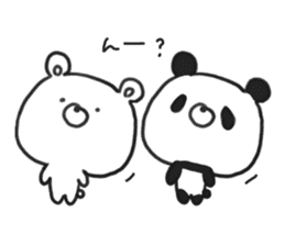 bear & panda sticker #7769246