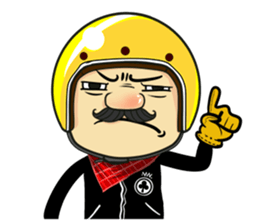 Retro Man 80's V.2 (ENG) sticker #7769836