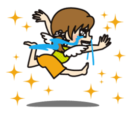 Sticker of the girl who changes suddenly sticker #7770151