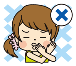 Sticker of the girl who changes suddenly sticker #7770187
