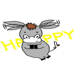 Child donkey sticker #7770239