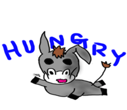 Child donkey sticker #7770243