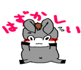 Child donkey sticker #7770246