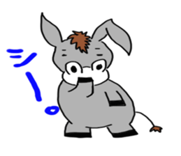 Child donkey sticker #7770247