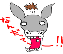Child donkey sticker #7770251