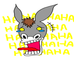 Child donkey sticker #7770252