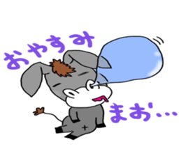 Child donkey sticker #7770257