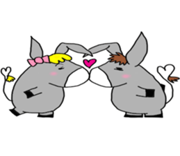 Child donkey sticker #7770265