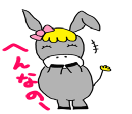 Child donkey sticker #7770266