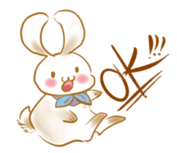 Healing cat & rabbit sticker #7770268
