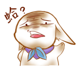 Healing cat & rabbit sticker #7770274