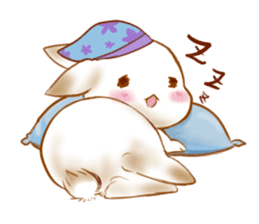 Healing cat & rabbit sticker #7770275
