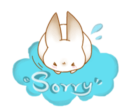 Healing cat & rabbit sticker #7770284