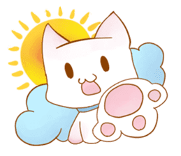 Healing cat & rabbit sticker #7770285
