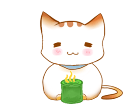 Healing cat & rabbit sticker #7770286