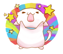 Healing cat & rabbit sticker #7770290