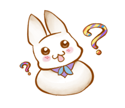 Healing cat & rabbit sticker #7770293