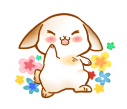 Healing cat & rabbit sticker #7770305