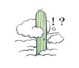 House cactus sticker #7772186