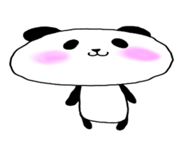 Loosely cute panda sticker #7772548