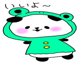 Loosely cute panda sticker #7772549