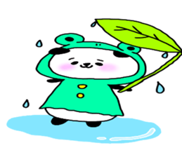 Loosely cute panda sticker #7772552