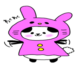 Loosely cute panda sticker #7772553