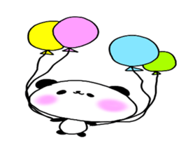 Loosely cute panda sticker #7772559